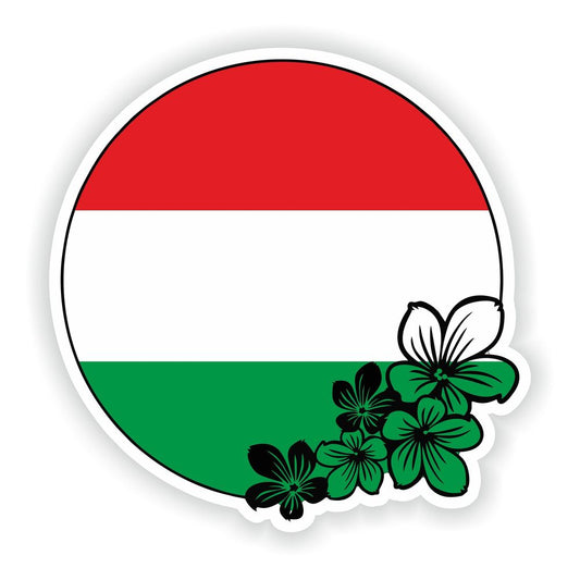 Hungary Round Flag