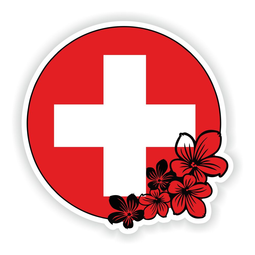 Switzerland Round Flag
