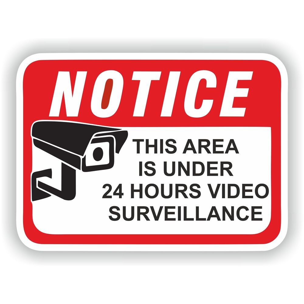 This Area Is Under 24 Hours Video Surveillance