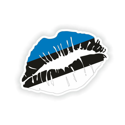Lips Estonia Flag