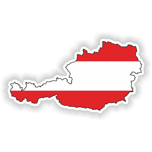 Austria Map Flag