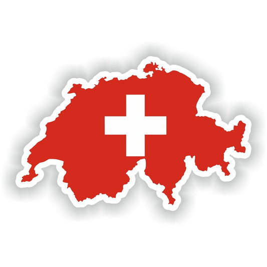Switzerland Swiss Map Flag