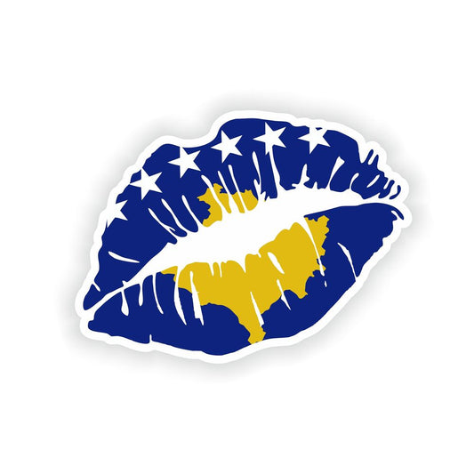 Lips Kosovo Flag