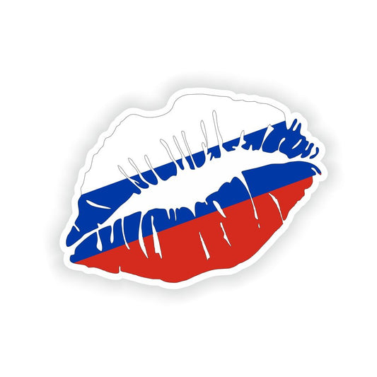 Lips Russia Flag
