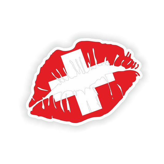 Lips Switzerland Flag
