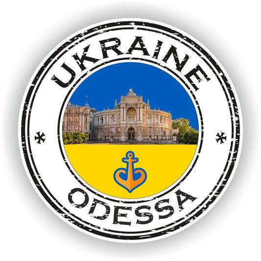 UKraine Odessa Seal Round Flag