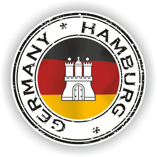 Germany Hamburg Seal Round Flag