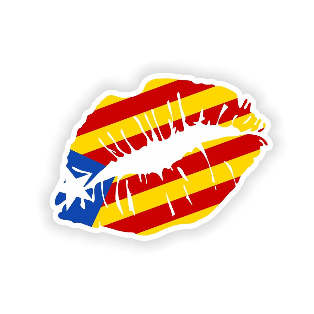 Lips Catalonia Flag
