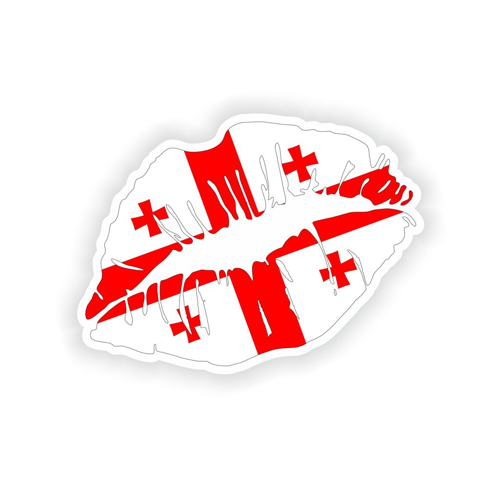 Lips Georgia Flag