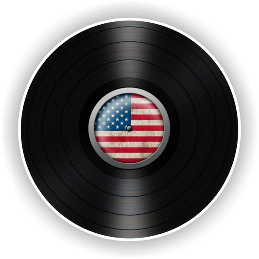 American Flag Vinyl Record Album