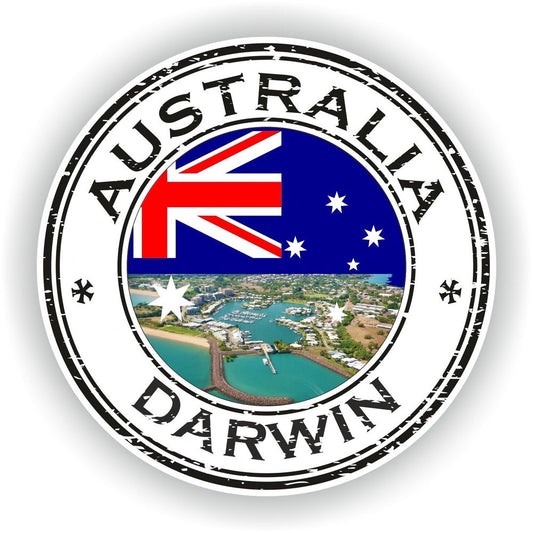 Darwin Australia Seal Round Flag
