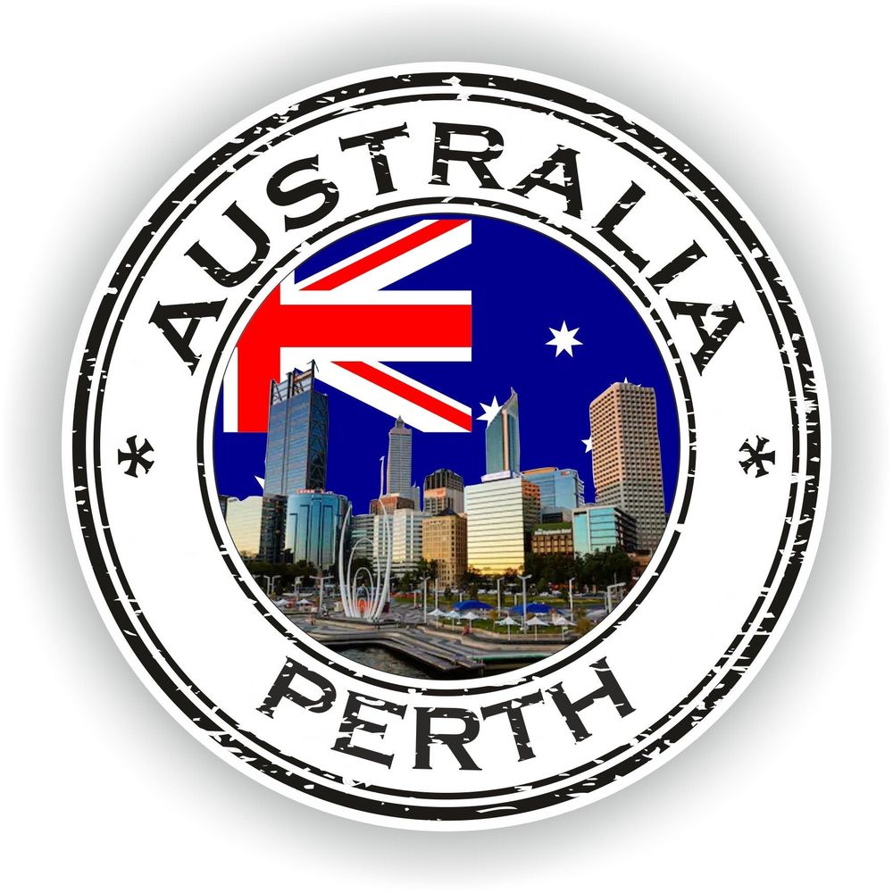 Perth Australia Seal Round Flag