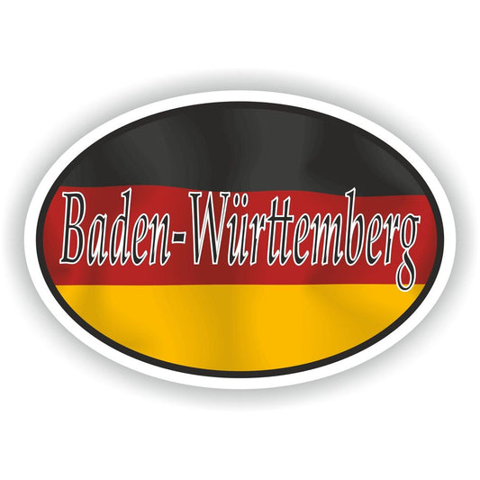Baden-Wurttemberg Germany City Country Code Oval With Flag