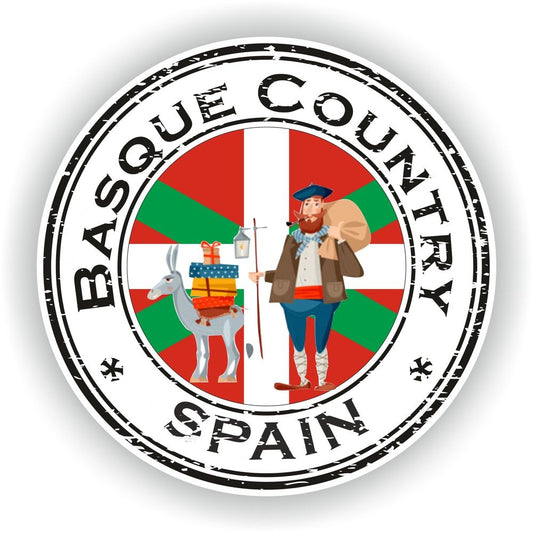 Spain Basque Seal Round Flag