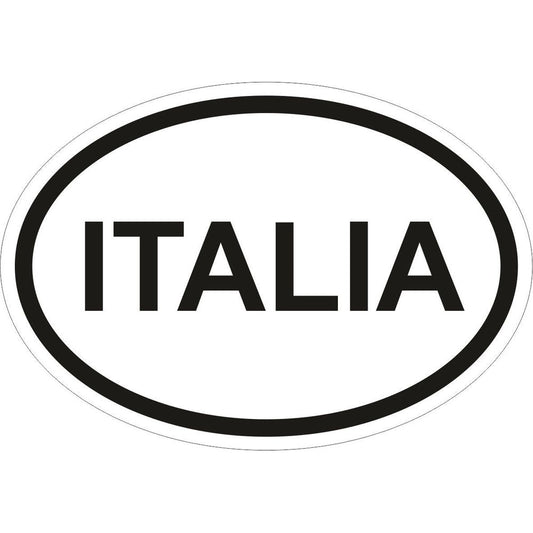 Italia Country Code Oval