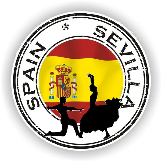 Spain Sevilla #02 Seal Round Flag