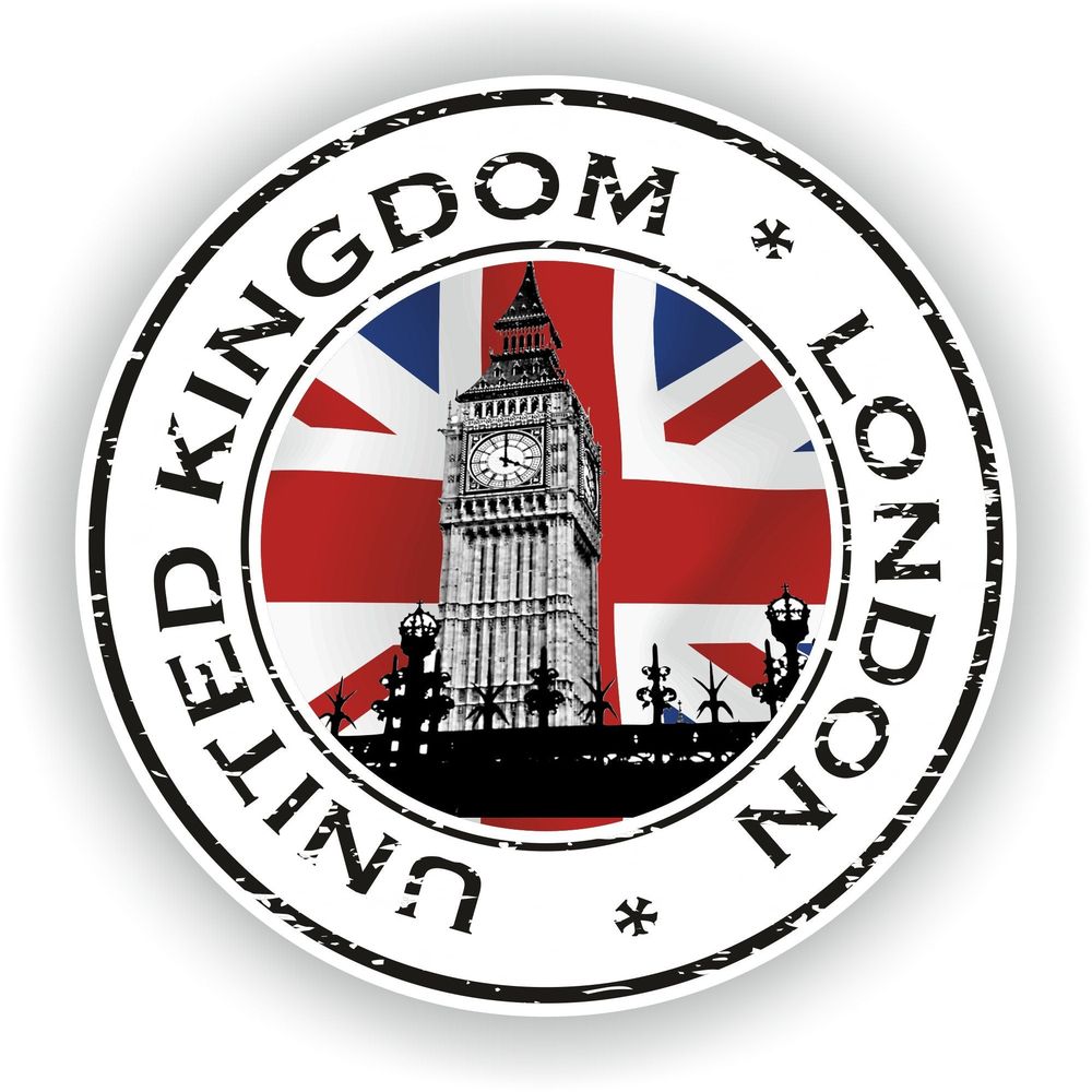 UK London Big Ben United Kingdom Seal Round Flag