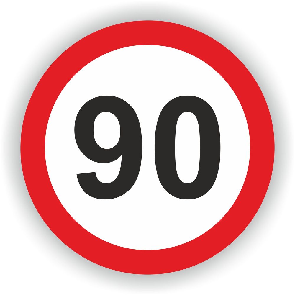 Speed Limit 90 Warning
