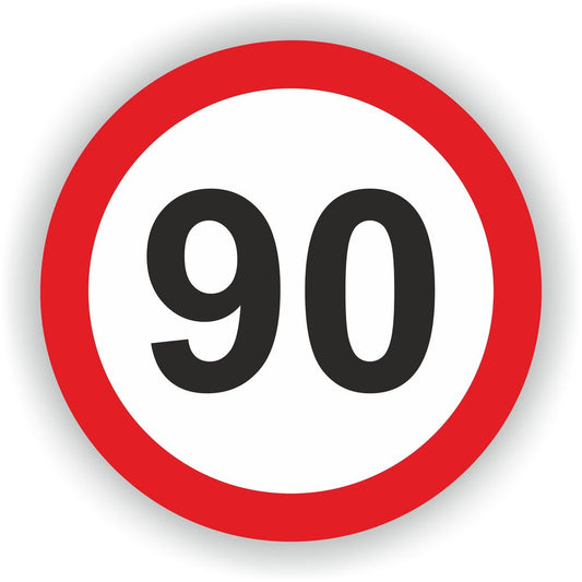 Speed Limit 90 Warning