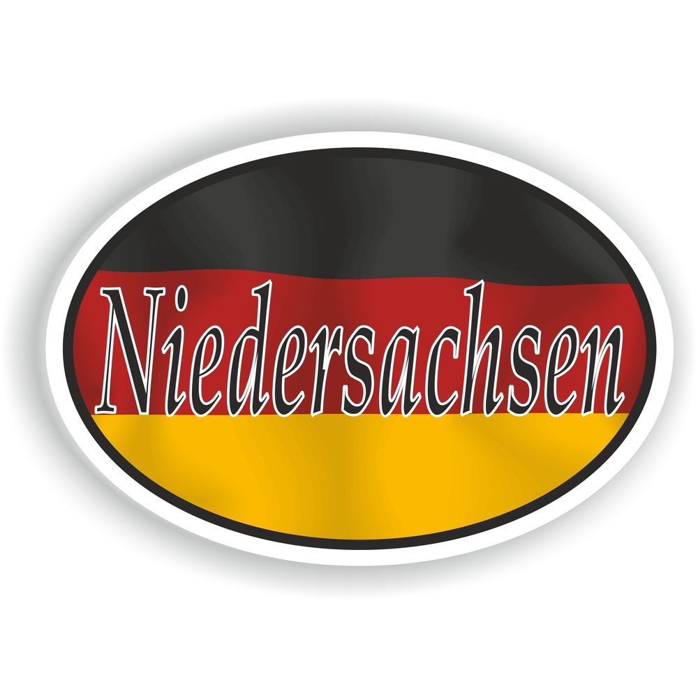 Niedersachsen Germany City Country Code Oval With Flag