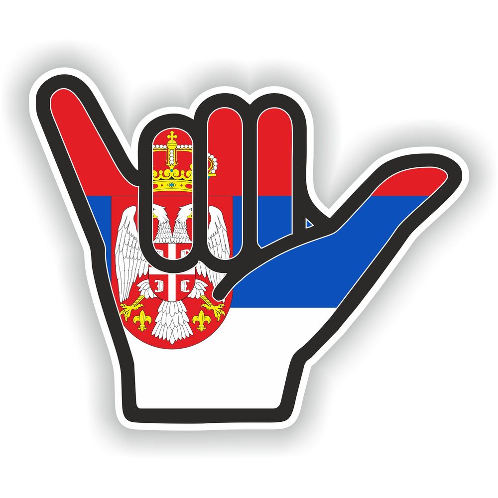 Serbia Shaka Hand Hang Loose