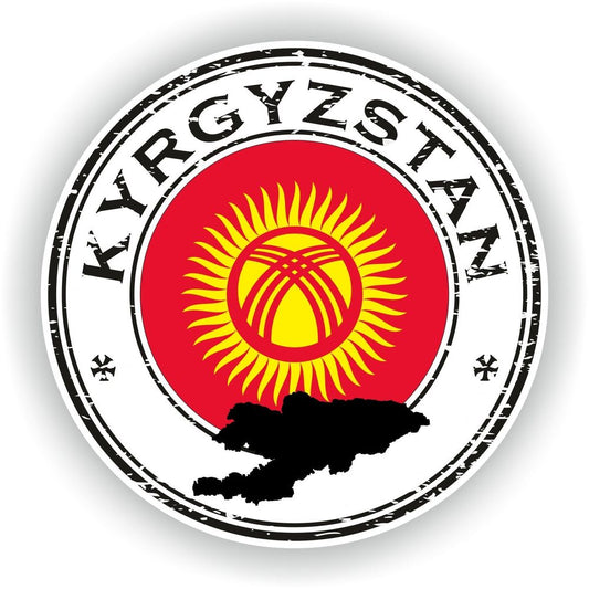Kyrgyzstan Seal Round Flag
