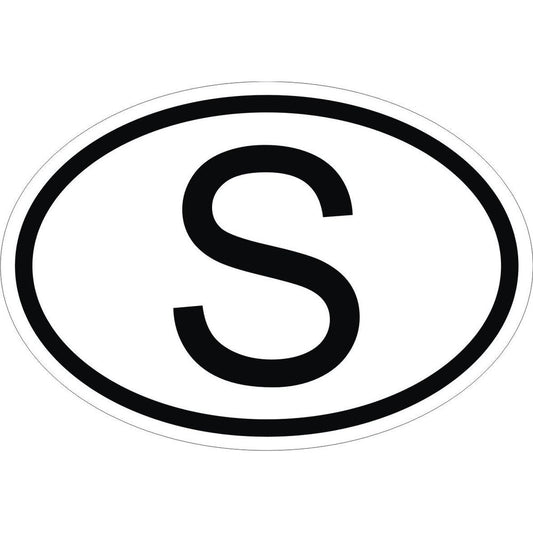 Sweden S Country Code Oval
