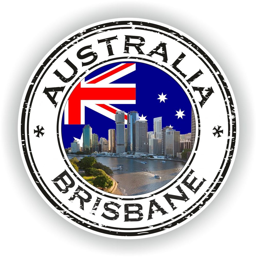 Brisbane Australia Seal Round Flag