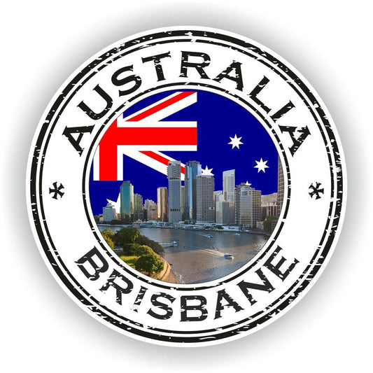 Brisbane Australia Seal Round Flag
