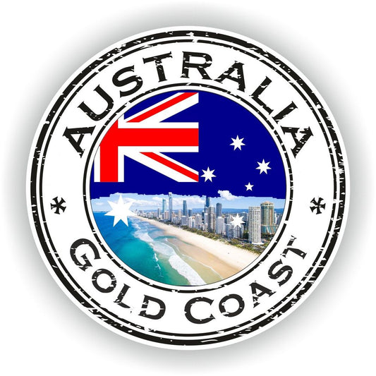 Gold Coast Australia Seal Round Flag
