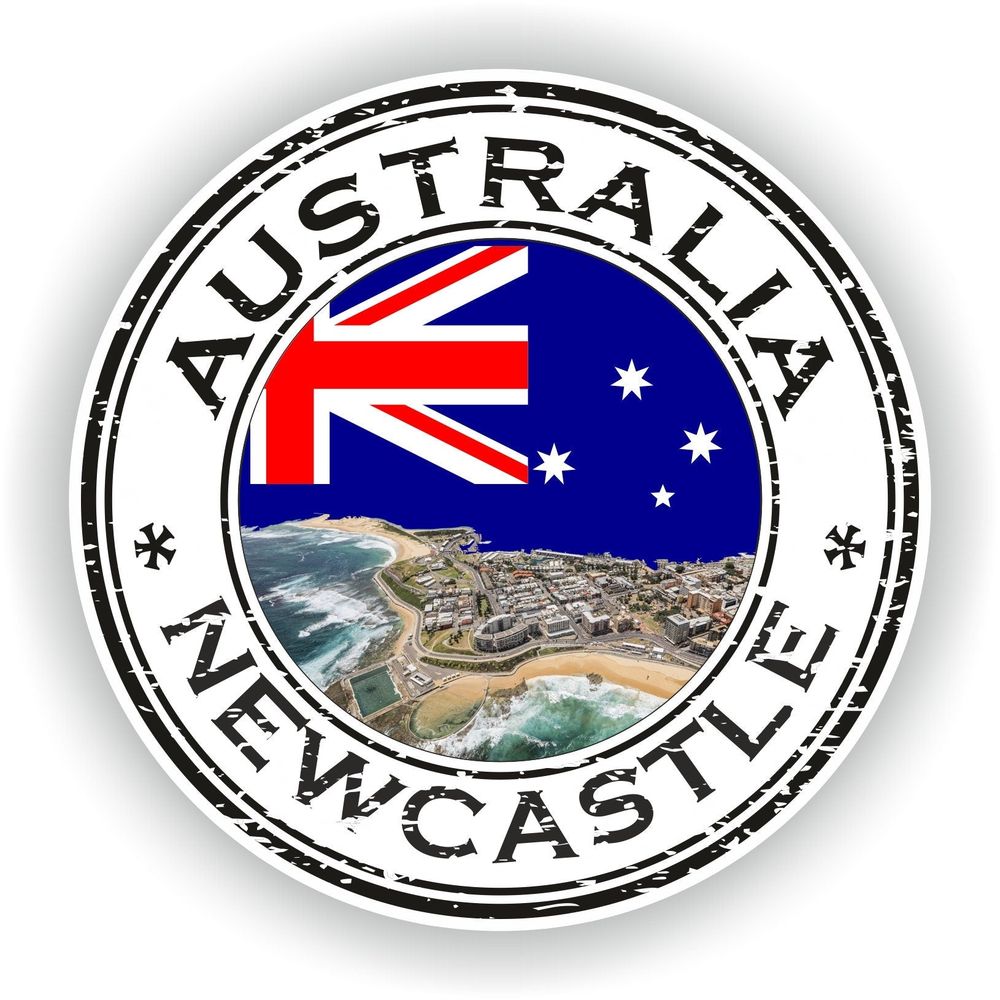 Newcastle Australia Seal Round Flag