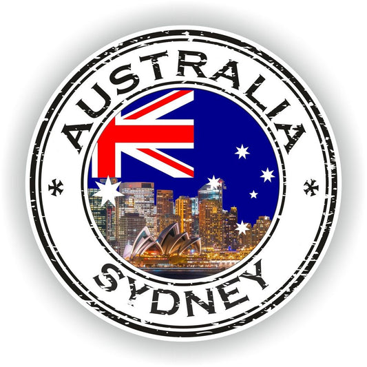 Sydney Australia Seal Round Flag #03