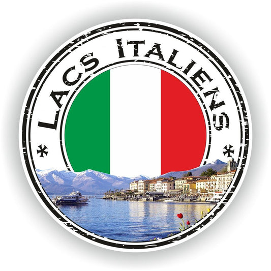 Lacs Italiens Seal Round Flag #02