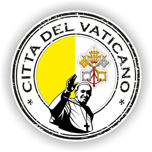 Vaticano #02 Vatican Seal Round Flag