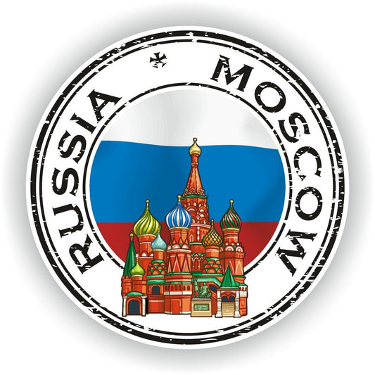 Russia Moscow #01 Seal Round Flag