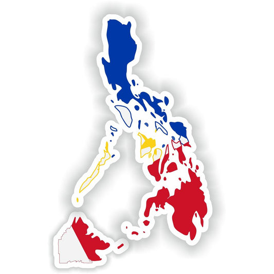 Philippines Map Flag Silhouette
