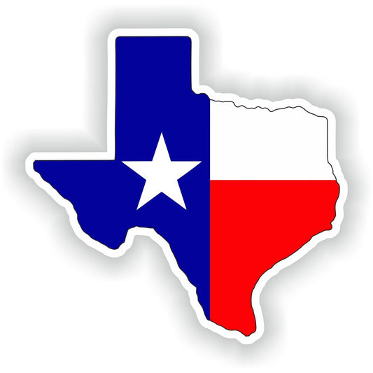 Texas Map Flag Silhouette