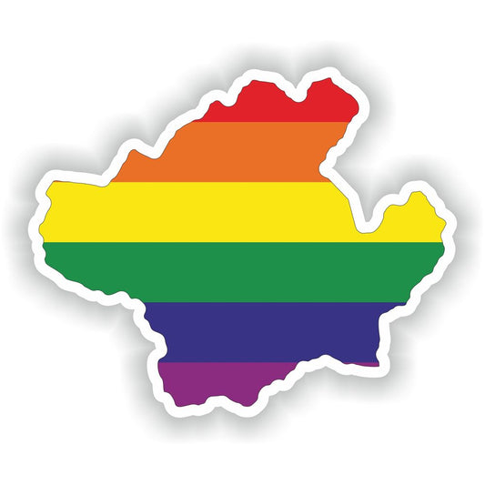 Firenze Florence Gay Rainbow Map Flag