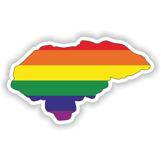 Honduras Gay Rainbow Map Flag