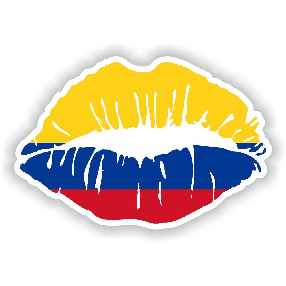 Colombia Lips Flag
