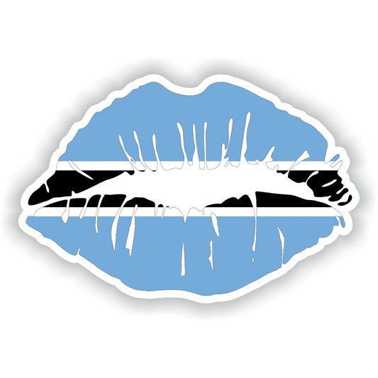 Lips Botswana Flag