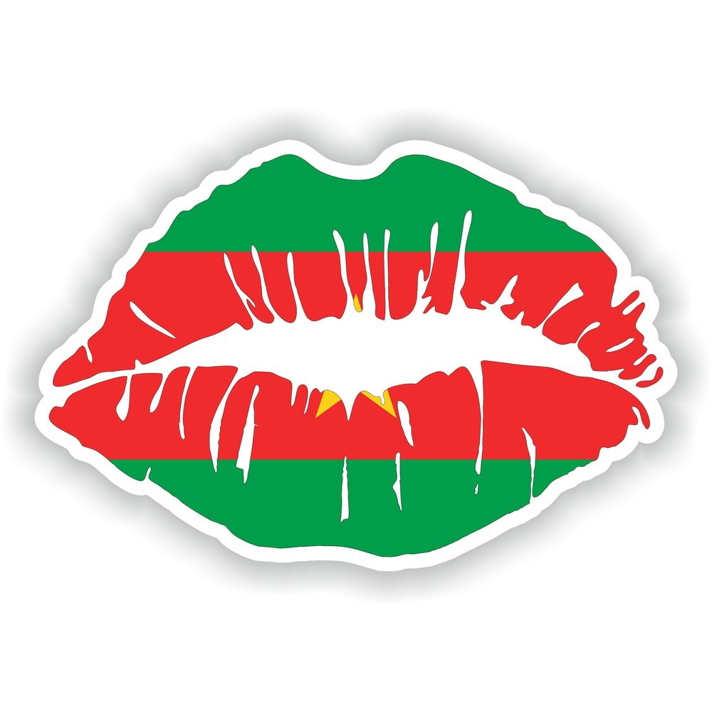 Lips Burkina Faso Flag