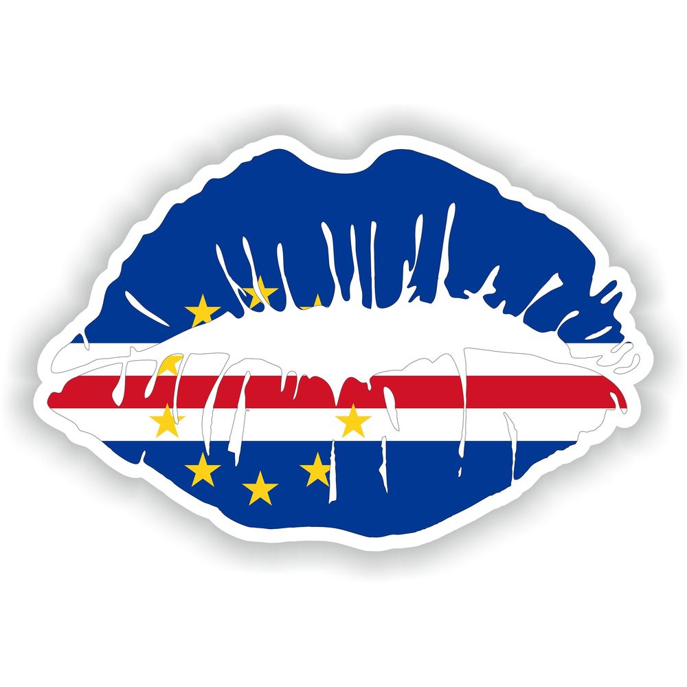 Lips Cape Verde Flag