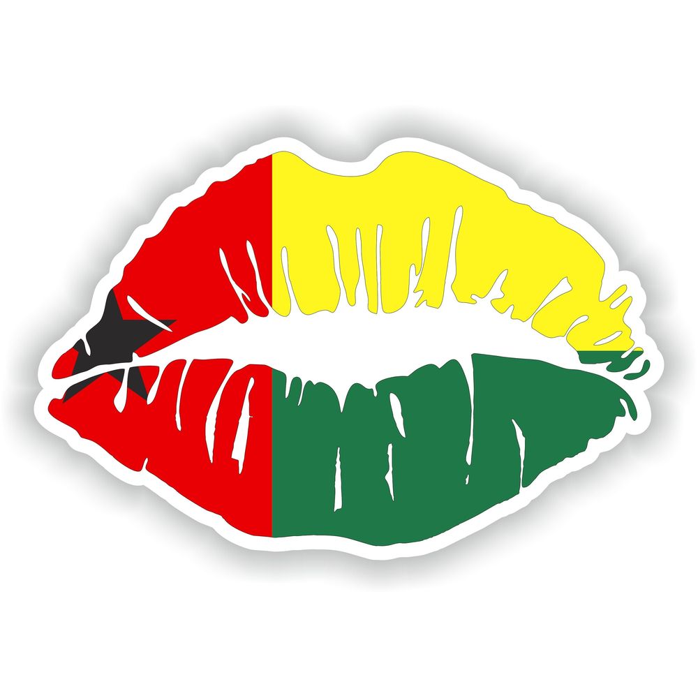 Lips Guinea Bissau Flag