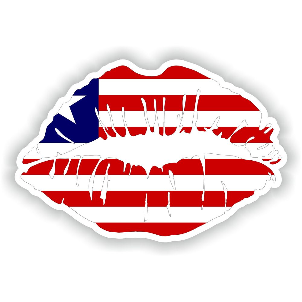 Lips Liberia Flag