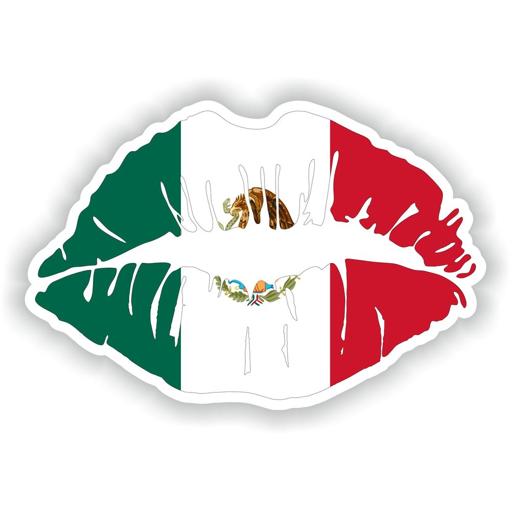 Lips Mexico Flag