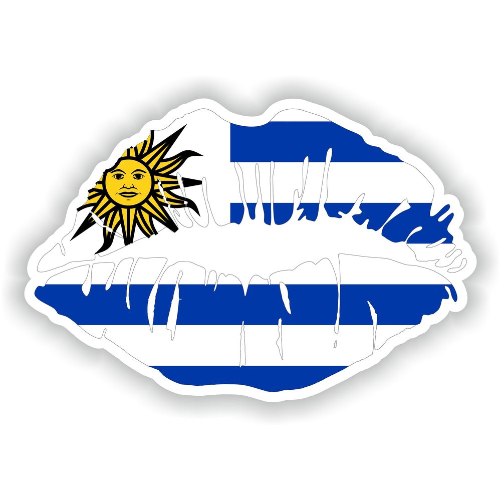 Uruguay Lips Flag