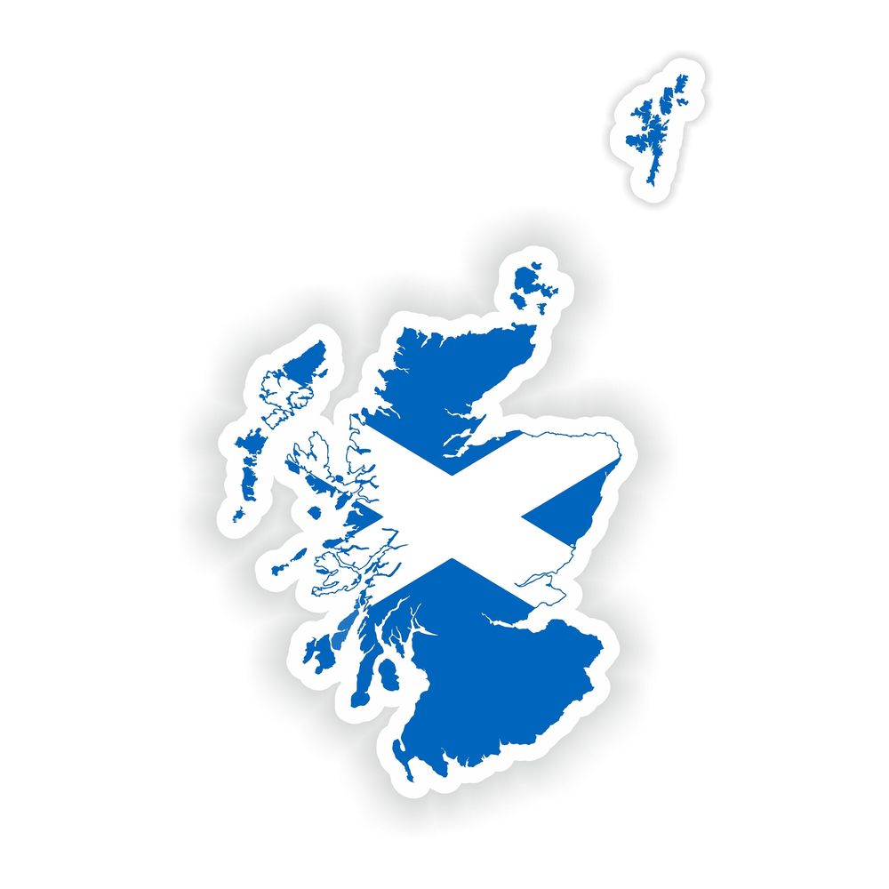 Scotland Map Flag