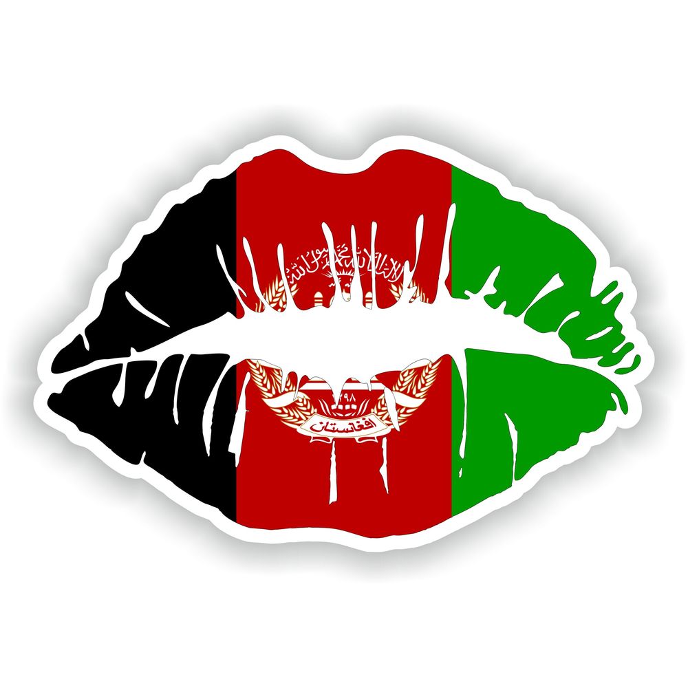 Lips Afghanistan Flag