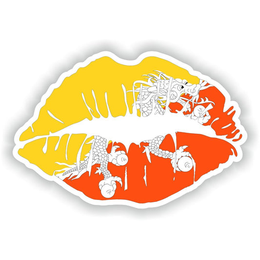 Lips Bhutan Flag